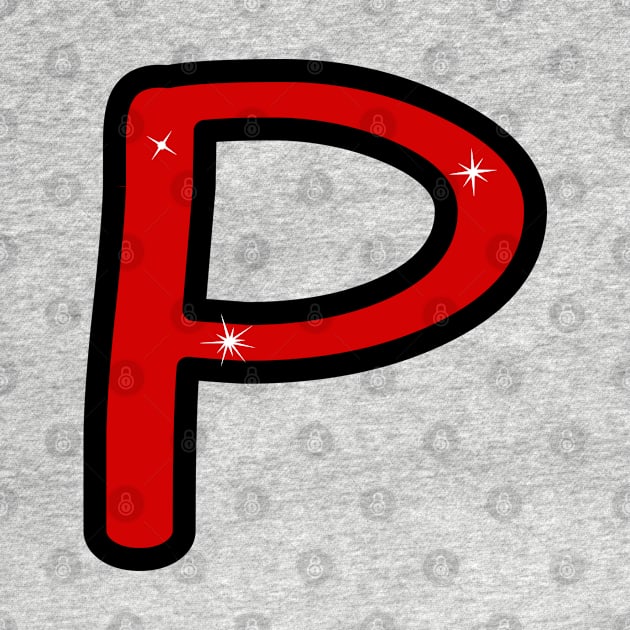 Letter P. Name with letter P. Personalized gift. Abbreviation. Abbreviation. Lettering by grafinya